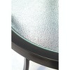 Garden Elements Bellevue Round Aluminum Patio Accent Table with Glass Top, Mocha, 20" - 3 of 4
