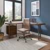 Architect L Shaped Desk with Drawers Modern Walnut - Bush Furniture: Office Corner Workstation, Enclosed Cabinet - 2 of 4