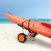 VEVOR Heavy Duty Kayak Cart, 450lbs Load Capacity, Detachable Canoe Trolley Cart with 12'' Solid Tires, Adjustable Width & Nonslip Support Foot - 2 of 4