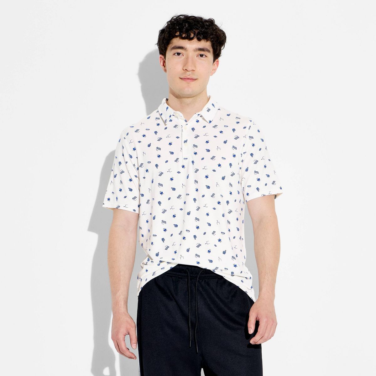Men's Game Day Comfort Wear Tailgate Print Polo Shirt - Goodfellow & Co™ - thumbnail 8