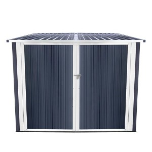 SEVOBAL Carports and Storage Sheds Outdoor Steel Bicycle Storage Shed with Four Bike Capacity and Weather Resistant Design, Grey, 75.59"*74.2"*63.5" - 1 of 4