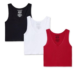 WallFlower Women's Insta Smooth Olivia Seamless Rib V-Neck Tank - 1 of 4