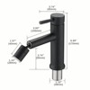 LunaLulink Brushed Nickle Bathroom Faucet for 2 Mode Faucet for Bathroom Sink with 360° Rotating Aerator - 2 of 4