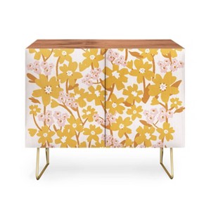 ThirtyOne Illustrations Wildflowers in Turmeric Credenza - Deny Designs - 1 of 2
