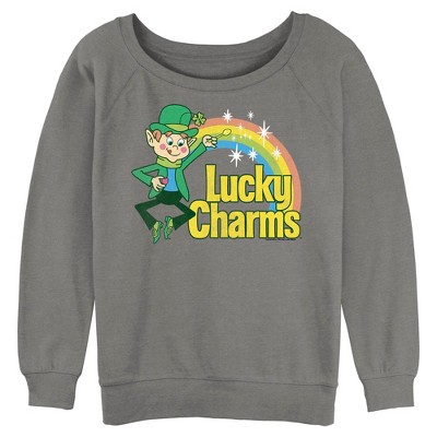 Junior's Lucky Charms Chibi Rainbow Sweatshirt