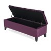 Kumasinova Button Tufted Storage Ottoman Bench, 51"W Diamond Stitch, Versatile Ottoman with Storage, Entryway Bench & Bed Bench, Soft-Close Lid - 2 of 4