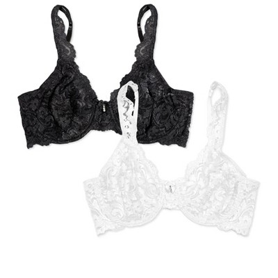 Smart & Sexy Women's Signature Lace Unlined Underwire Bra 2-pack