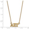Black Bow Jewelry 14k Yellow Gold Plated Sterling Silver Alpha Sigma Tau Greek Life Necklace 18 Inch - 2 of 4