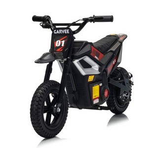 Jojoka 24V Kids Dirt Bike, Ride-On Off-Road Motorcycle with Rear Wheel Suspension, Twist Grip Throttle, 350W Motor, 13.67MPH - 1 of 4