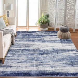 Abstract Area Rug, Machine Washable Runner with Non-Slip Backing, Soft Distressed Modern Farmhouse Throw Rug for Kitchen & Bedroom - 1 of 4