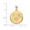 Black Bow Jewelry 10k Yellow Gold Pittsburgh Penguins NHL Large Pendant - 2 of 3