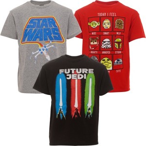 Star Wars The Mandalorian C-3PO Chewbacca Stormtrooper 3 Pack T-Shirts Little Kid to Big Kid - 1 of 4