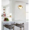CLAXY Modern Gold Wall Sconce with Creamy Glass Shade - 3 of 4