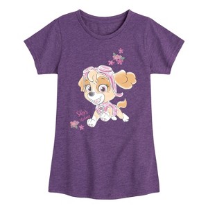 Girls' - Paw Patrol - Skye Is The Limit Fitted Short Sleeve Graphic T-Shirt - 1 of 4