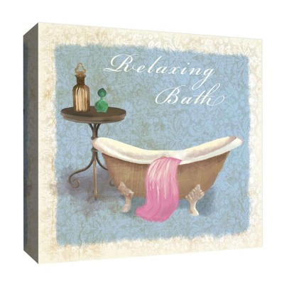 16" x 16" Relaxing Bath Decorative Wall Art - PTM Images