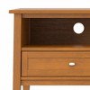 72" Solid Wood Transitional Shaker Style Low TV Media Stand with Cord Management, Bottom Drawers and Open Compartments for Living Room and Bedroom - 3 of 4