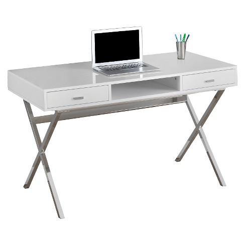 Metal desk deals white