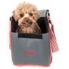 Munora - 'Candy Cane' Fashion Pet Carrier - 15"L x 8"W x 11"H - Striped Handbag Strap Design - 2 of 4