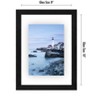 Americanflat Black Floating Picture Frame | Displays Any Size Photo up to 8.5 x 11 Inches. Lead Free Glass. Hanging Hardware Included! - 2 of 4