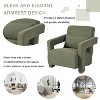 KTMBDW Mid Century Modern Accent Chair, Comfy Fabric Living Room Chairs with Solid Wood Frame, Ergonomic Lumbar Support - 3 of 4