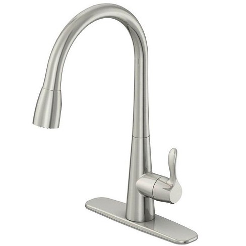 OakBrook Vela One Handle Brushed Nickel Pull-Down Kitchen Faucet Model No.  3978-K104