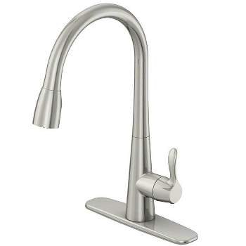 OakBrook Vela One Handle Brushed Nickel Pull-Down Kitchen Faucet Model No. 3978-K104