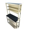 JUJABU 39.37" 5-Tier Bakers Rack for Kitchen with Storage, Coffee Bar, Kitchen Shelves, Microwave Stand - 3 of 4