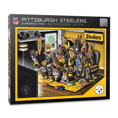 NFL Pittsburgh Steelers Purebred Fans 'A Real Nailbiter' Puzzle - 500pc