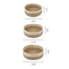 REGALWOVEN Natural Material Durable Multi-Function Easy To Care Open Storage Bins 3 Pcs 10.2*3.1in/11*3.5in/12*3.9in - 3 of 4