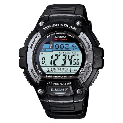 Casio Men's Solar Multi-function Runners Watch - Black (ws220-1a) : Target