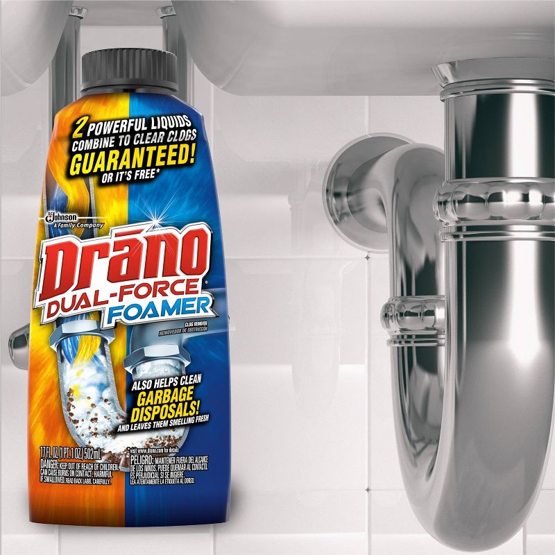 Drano Dual-Force Clog Remover - 17oz, 3 of 14