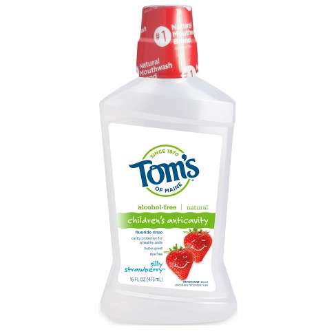 Toms Of Maine Silly Strawberry Childrens Fluoride Rinse - 16 Fl Oz Target