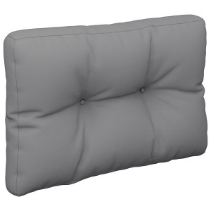 vidaXL Fabric Pallet Cushion in Gray - Water-Repellent & Comfortable Outdoor Furniture Accent with 100% Polyester Cover & Hollow Fiber Filling - 1 of 4