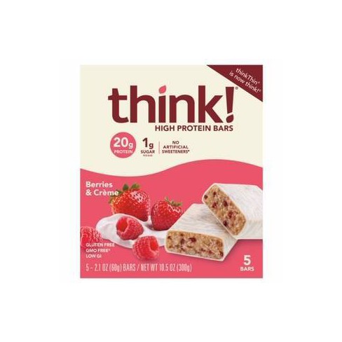 Think High Protein Berries Cream Bars 5ct Target