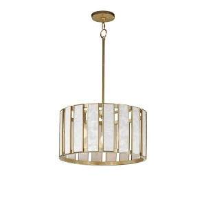 Maxim Lighting Miramar 3 - Light Pendant in  Capiz/Natural Aged Brass - 1 of 1
