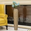 Uniquewise 37-inch-tall Cylinder Antique Floor Vase – Modern Living Room Decor - Ceramic Rustic Elegant Home Accent with Vintage Charm - 4 of 4