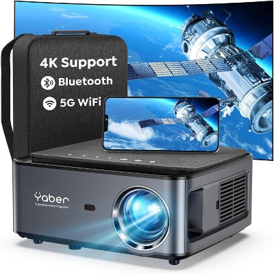 Yaber Pro U6 4k Projector Bluetooth Wifi Full Hd Native 1920x1080p 4d&4p  Keystone Correction 500'' Giant Screen Compatible With  Android/ios/pc/ppt/usb : Target