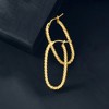 Ross-Simons Italian 14kt Yellow Gold Twisted Oval Hoop Earrings - 3 of 4