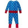 RuffleButts SoftSnooze Baby Girls Ruffle One Piece Convertible Pajamas - 2 of 4