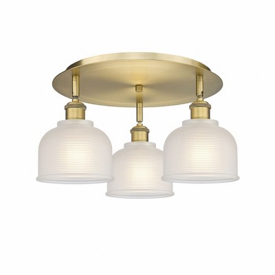 Dayton - 3 Light Flush Mount In Industrial Style-9 Inches Tall and 17.25 Inches Wide