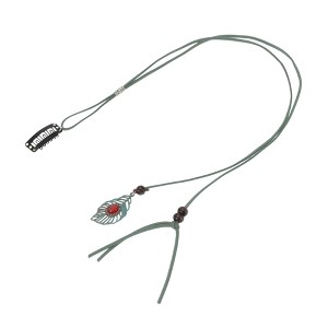 Unique Bargains Women's Leaf Braided Hair Chain 1 Pc - 1 of 4
