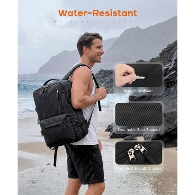 SUGIFT Expandable 20L-30L Waterproof Travel Backpack, Carry On Personal Item, USB Charging, Anti-Theft, Fits 15.6" Laptop for Men & Women — фото 6