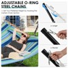 Gymax Porch Hammock with Detachable Outdoor Hammock with Wooden Spreader Bars Portable Hammocks with Hand Woven Cotton Ropes Suitable - 4 of 4
