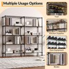 59in 5 Tier Metal Storage Shelves, Heavy Duty Wire Shelving Unit Adjustable Rack Organizer for Garage, Pantry, Kitchen, Closet, Basement - 3 of 4