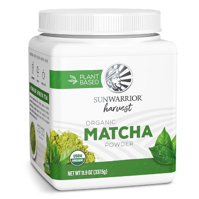 Matcha Green Tea Powder, Keto Gluten Free Matcha Powder Organic, Smoothies Baking Teas Lattes, Vegan Sugar-free Dairy-free, Sunwarrior, 225 Servings