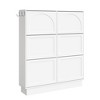 Okak Narrow Shoe Cabinet, Shoe Cabinet with 6 Flip Drawers and Adjustable Shelf, Shoe Storage for Entryway, Living Room, Hallway - 3 of 4