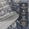 Living Room Rug, Washable Vintage Floral Low Pile Non Slip Carpet for Bedroom, Dining Room, Office, Farmhouse Rug - 4 of 4