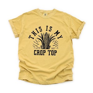 Simply Sage Market Women's This Is My Crop Top Short Sleeve Garment Dyed Tee - 1 of 4