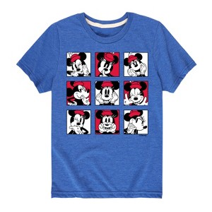 Girls' - Disney - Minnie Grid Short Sleeve Graphic T-Shirt - 1 of 4