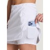 RBX Active Women's Body Skimming Buttery Soft Quick Drying Tennis/Golf/Running Skirt with Built-In Shorts, Pockets - 2 of 4